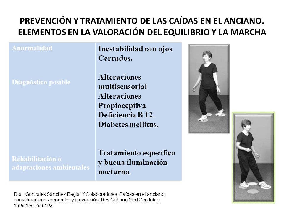 Trastornos del equilibrio en los ancianos Trastornos del equilibrio en los ancianos